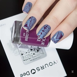 66 Purple Plum, Stamping Neglelak, Colour Alike (u)